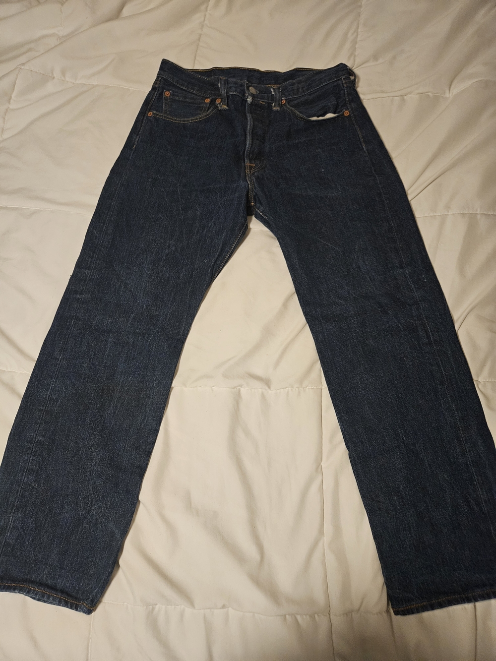 Levi's 501 Dark Blue Straight-Leg Men’s Jeans